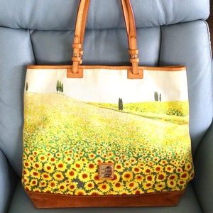 Dooney & Bourke Sunflower fields large tote bag